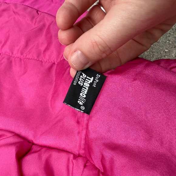Vintage 90s Obermeyer Pink Ski Snow Coat Jacket Size 6 Petite Women’s Small - Picture 10 of 13